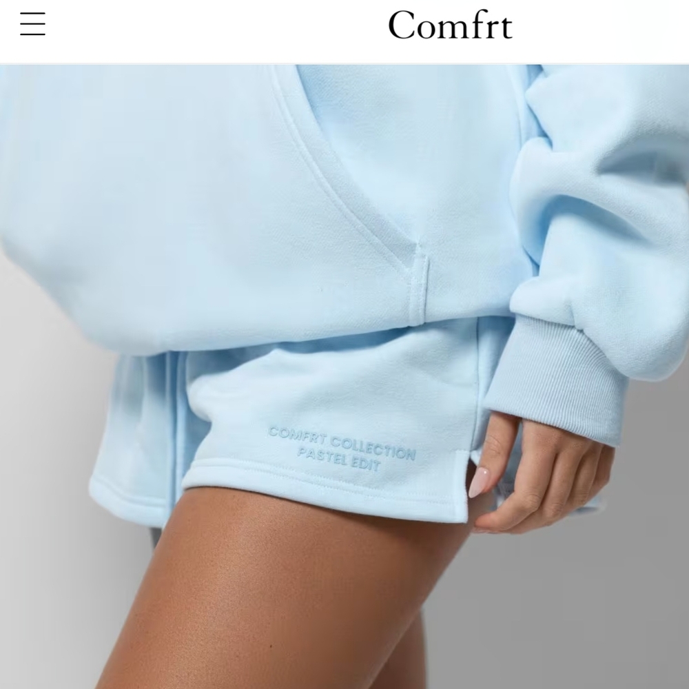 Comfrt Women's Light Blue Shorts